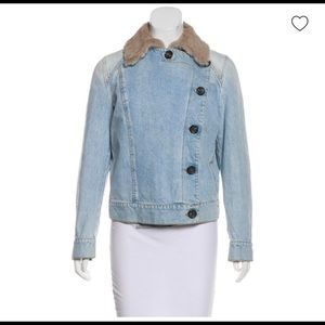 MaxMara Fur lined Denim Jacket